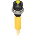 Q6P1BXXHY12E, Светодиодный индикатор в панель, Желтый, 12 В DC, 6 мм, 20 мА ...