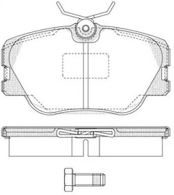 P089300, Колодки дисковые