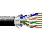 7929A 0101000, Multi-Conductor Cables 24AWG 4PR SHIELD 1000ft SPOOL BLACK