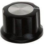PKES70B1/4, FLUTED KNOB WITH LINE INDICATOR, 6.35MM