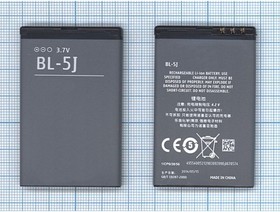 Фото 1/3 Аккумуляторная батарея (аккумулятор) BL-5J для Nokia 5800 XpressMusic, С3, X1, X6 3.8V 1320mAh
