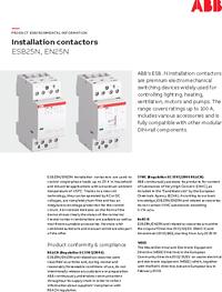 1SAE231111R0640 ESB25-40N-06 Контактор модульный (25А АС-1, 4НО ...