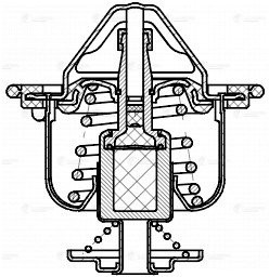Фото 1/2 LT 2311, Термостат Honda Civic VII 00-, CR-V 95-, Accord VI 97- термоэлемент 78°С Luzar