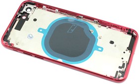 Задняя крышка (корпус) в сборе с рамкой для Apple iPhone 8 красная