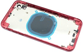 Задняя крышка (корпус) в сборе с рамкой для Apple iPhone XR red