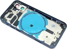 Задняя крышка (корпус) в сборе с рамкой для Apple iPhone 12 Mini синяя