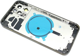 Задняя крышка (корпус) в сборе с рамкой для Apple iPhone 12 Pro Max черная