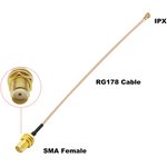 U.FL to SMA Female переход на кабеле RG178 длина 10см