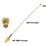 U.FL to RP-SMA Female переход на кабеле RG178 длина 10см