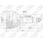 SB-010, Шрус наружный SUBARU IMPREZA GC#/GF#/LEGACY EJ15/EJ16/EJ18/EJ20 94-02