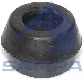 Фото 1/3 040004, Втулка амортизатора SCANIA 92-144 переднего/заднего нижняя (22х42.50х25мм) SAMPA