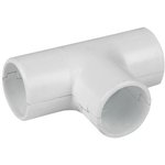 TR-T-20W-r, Connecting tee for 20mm pipe (5 pcs) white Plast