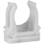Держатель для труб (клипса) d16мм бел. (уп.10шт) EKF derj-z-16-white (упаковка из 10)
