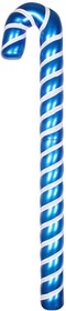 502-243, Елочная фигура Карамельная палочка 121 см, цвет синий/белый