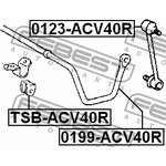 TSB-ACV40R, Втулка стабилизатора TOYOTA COROLLA AE10#,CE10#,EE10# 1991.06- ...