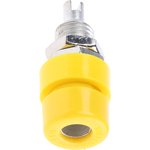 930166103, Yellow Female Banana Socket, 4 mm Connector, Solder Termination, 32A ...