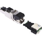 J00026A2112, MFP8 Series Male RJ45 Connector, Cable Mount, Cat6a