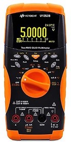 Фото 1/8 U1253B OPT 900 + PLG, U1253B Handheld Digital Multimeter, True RMS, 10A ac Max, 10A dc Max, 1000V ac Max