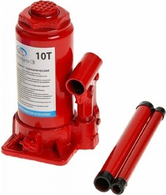 Гидравлический бутылочный домкрат 10 т в коробке /красный/ AV-074210