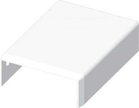 Накладка на стык LV 40X15 цвет белый, комплект 10 штук 8714_HB