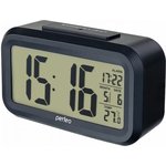 Часы-будильник Snuz чёрный PF-S2166 время температура дата 30013215