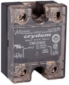 CWD2410H, Solid State Relay - 3-32 VDC Control - 10 A Max Load - 24-280 VAC Operating - Zero Voltage - LED Status - Thermal ...