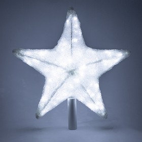 Фото 1/7 513-455, Акриловая светодиодная фигура Звезда 50см, со съемной трубой и кольцом для подвеса,160 светодиодов,