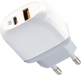 Фото 1/2 Блок питания (сетевой адаптер) LDNIO PD + QC 3.0 выходы 20W с кабелем USB-C Apple 8-pin A2316C (белый)
