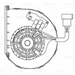 LFH1203, Э/вентилятор отоп. для а/м МАЗ-103 (24В) (LFh 1203)