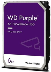 Фото 1/4 Жёсткий диск 6Tb SATA-III WD Purple (WD63PURZ)