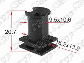 ST-M12522, Клипса порога кузова VAG (1 шт.), SAT | купить в розницу и оптом