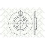 6020-1929V-SX, 6020-1929V-SX_диск тормозной передний!\ Citroen C3/Xsara ...