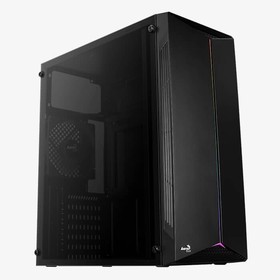 Фото 1/4 Корпус Aerocool Split-A-BK-v1 Black Mid Tower (ATX/micro-ATX/mini-ITX, Steel, 1x120mm FAN ) (4718009158047)