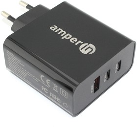 Блок питания (сетевой адаптер) Amperin GaN charger (YDS-TC065-012C) 65W, black