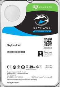 Фото 1/10 Жесткий диск Seagate SkyHawkAI ST18000VE002, 18ТБ, HDD, SATA III, 3.5"
