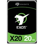 Жесткий диск Seagate Exos X20 ST20000NM002D, 20ТБ, HDD, SAS 3.0, 3.5"