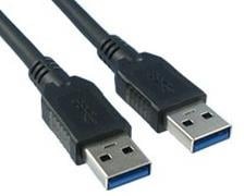 3023025-03M, USB Cables / IEEE 1394 Cables USB 3.0 A-A BLK 30/30/24 3M