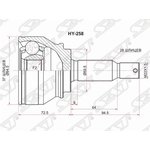 HY-258, Шрус наружный LH/RH MITSUBISHI OUTLANDER XL CW 3,0 06-12