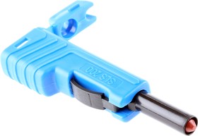 Фото 1/4 932153102, Blue Male Banana Plug, 4 mm Connector, Screw Termination, 30A, 30 V ac, 60V dc, Nickel