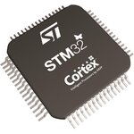STM32F303RET6, , Микроконтроллер , 32-бит, ARM Cortex®-M4, 512кБ FLASH ...