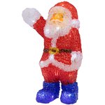 513-273, Акриловая светодиодная фигура Санта Клаус приветствует 30 см ...
