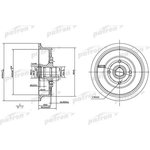 PDR1200, Барабан тормозной задн AUDI: 100 82-89, 100 Avant 82-90, 80 86-91 ...