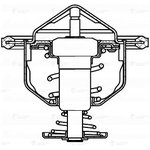 Термостат для а/м Chery Amulet (03-)/Tiggo (06-)/Fora (06-)термоэл.)87°С LT3001