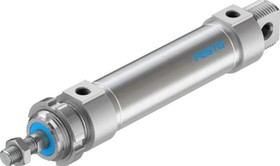 DSNU-40-100-P-A, Pneumatic Roundline Cylinder - 195994, 40mm Bore, 100mm Stroke, DSNU Series, Double Acting