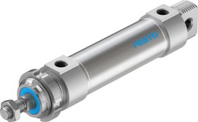 DSNU-40-80-PPV-A, Pneumatic Roundline Cylinder - 196033, 40mm Bore, 80mm Stroke, DSNU Series, Double Acting