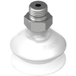30mm Bellows Silicon Suction Cup VASB-30-1/8-SI-B, 1/8 in