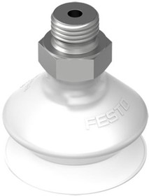 Фото 1/5 30mm Bellows Silicon Suction Cup VASB-30-1/8-SI-B, 1/8 in