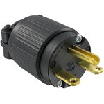 Q-720, AC Power Plugs & Receptacles 15A/250VAC WIRNG DEV NEMA 6-15P BLK