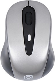 Фото 1/5 Мышь Оклик 435MW черный/серый оптическая (1600dpi) беспроводная USB для ноутбука (4but)