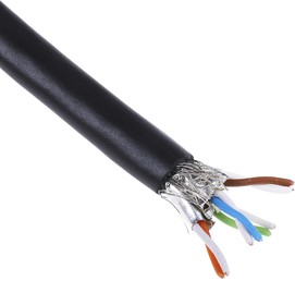 Фото 1/5 09456000541, Cat6a Ethernet Cable, STP, Black PVC Sheath, 50m, Flame Retardant